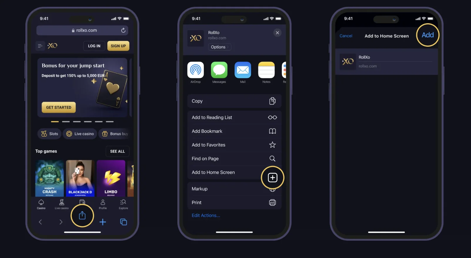 bonuses Roll XO Casino